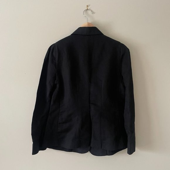 Frame | Black Single Button Pleat Blazer - Size 4 NWT - Picture 4 of 15